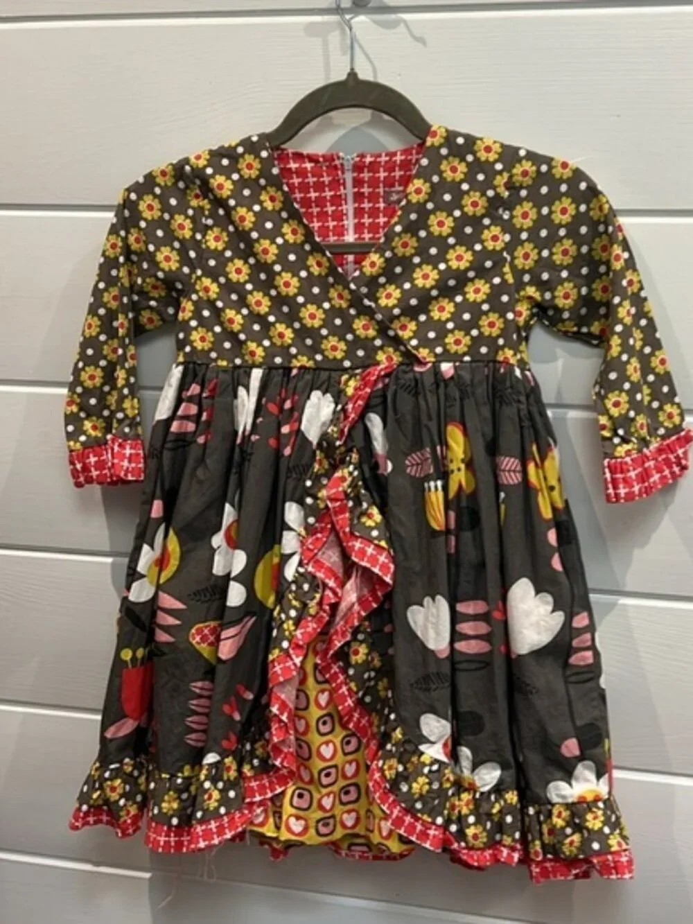 Jelly the pug girls size 6 Indian summer Jordan‎ layered dress - Picture 2 of 7